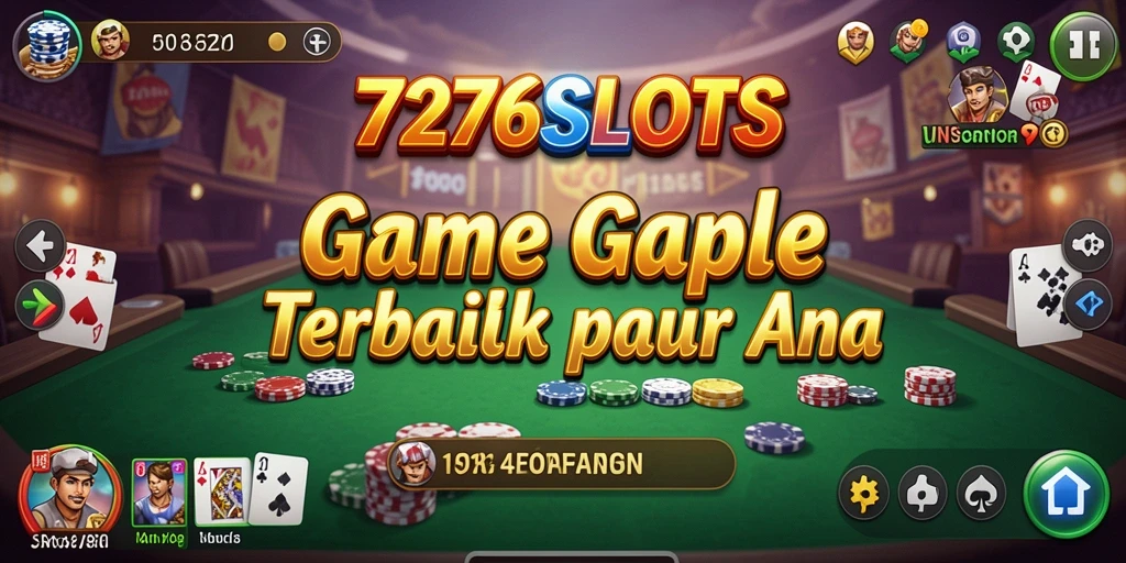 Tangkapan layar menampilkan gameplay seru Gaple di 7276SLOTS.