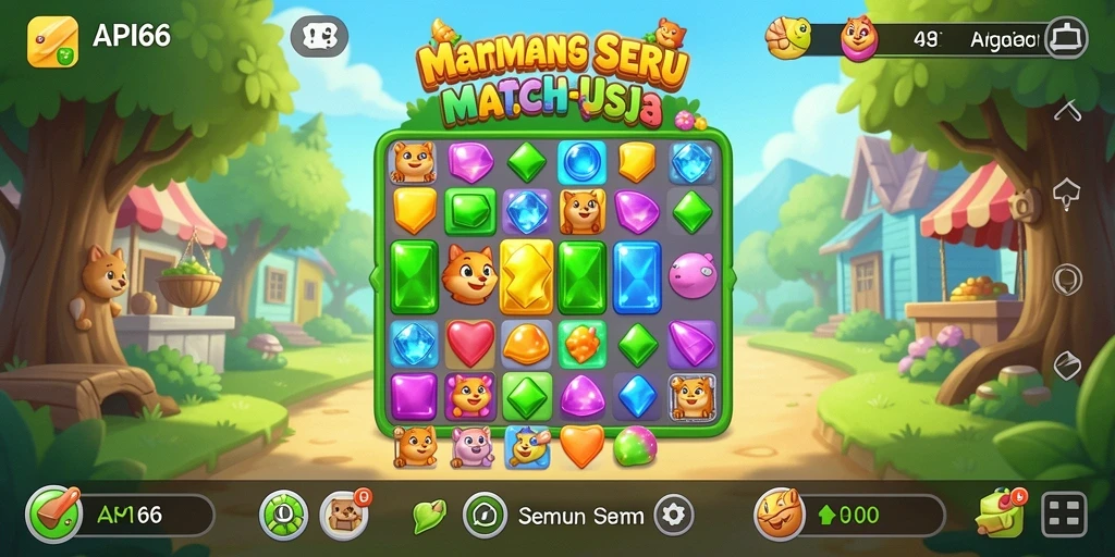 Tampilan gameplay seru dan penuh warna dari API66.