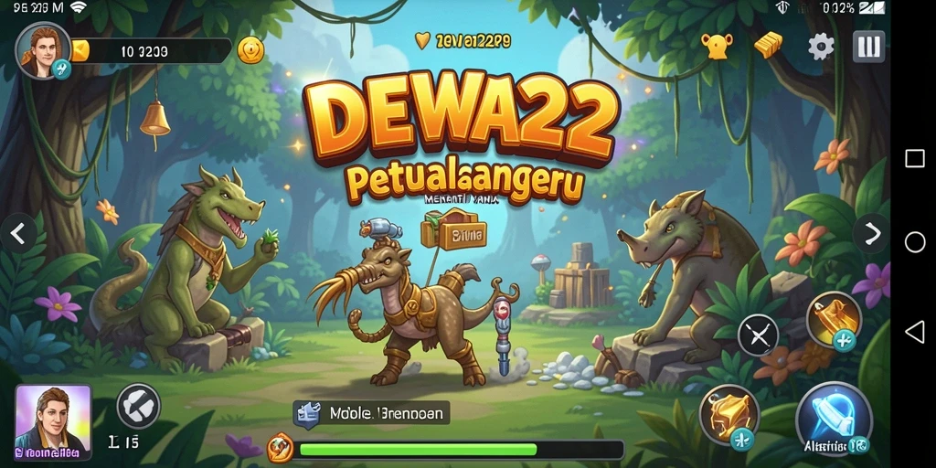 Tangkapan layar gameplay yang mendebarkan di dunia DEWA22.