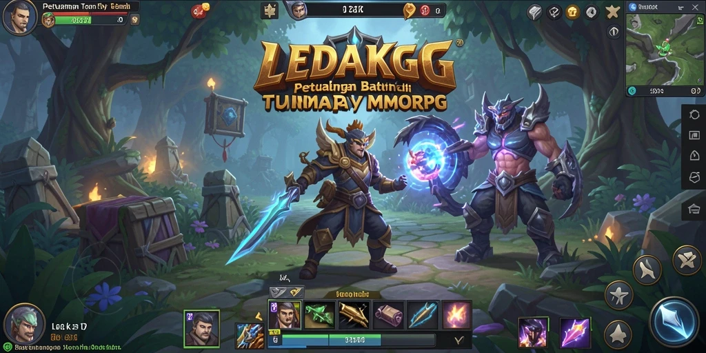 Tampilan gameplay seru dari LEDAKGG di dunia MMORPG.