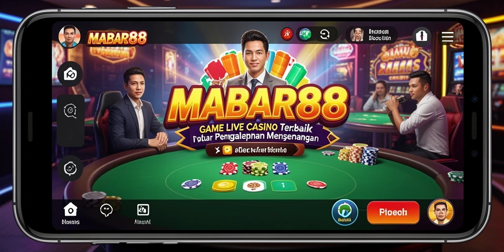 Tampilan gameplay Live Casino yang menarik dan interaktif di MABAR88.