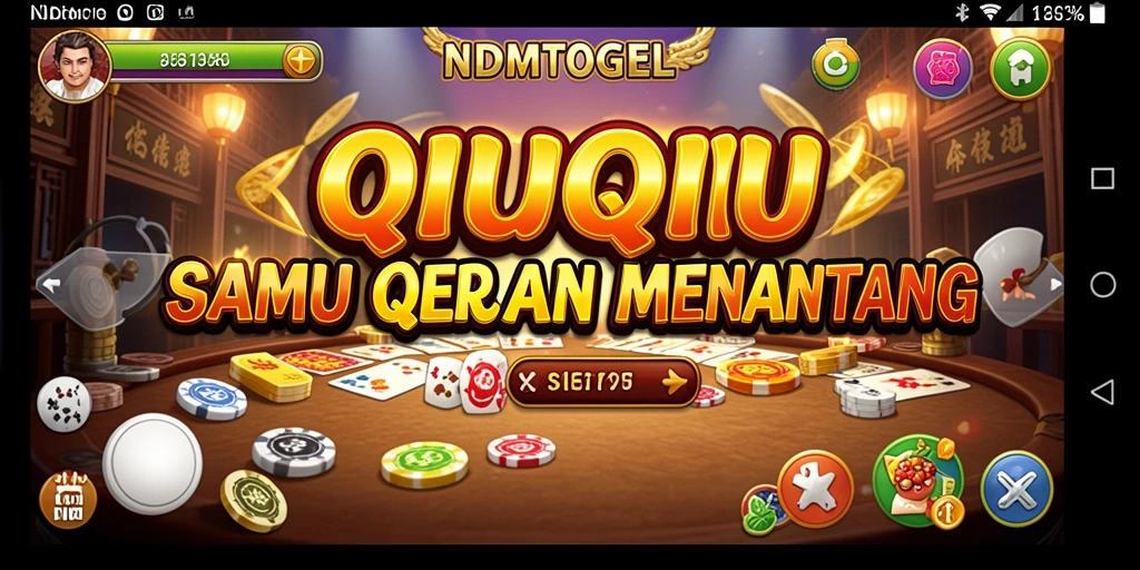 Screenshot gameplay QiuQiu NDMTOGEL yang seru dan menantang.