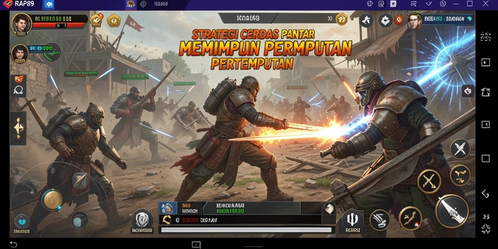 Tampilan gameplay RAP89 yang penuh aksi dan strategi.