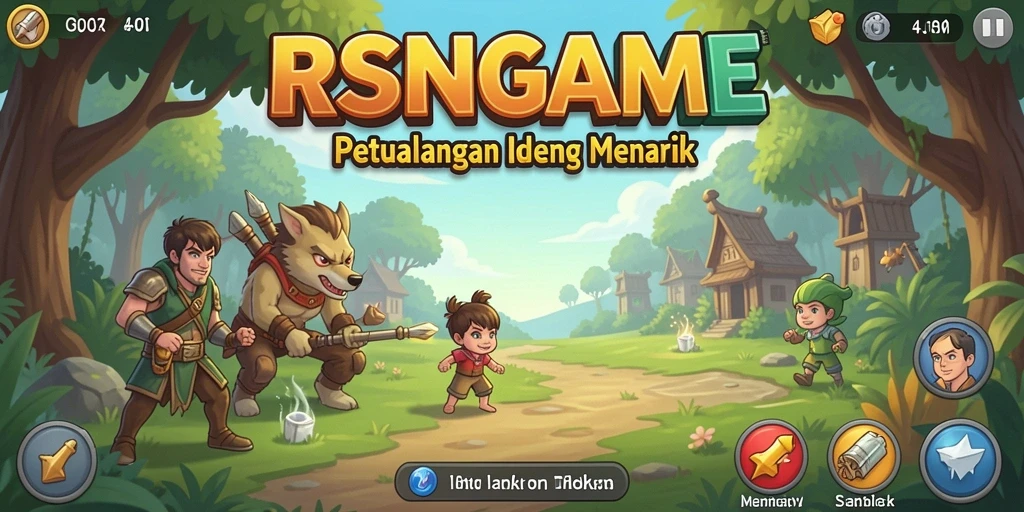 Tampilan gameplay menarik dari RSNGAME, mendemonstrasikan elemen Idle.