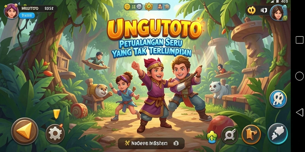Tangkapan layar UNGUTOTO menampilkan karakter menjelajahi dunia petualangan yang penuh tantangan.